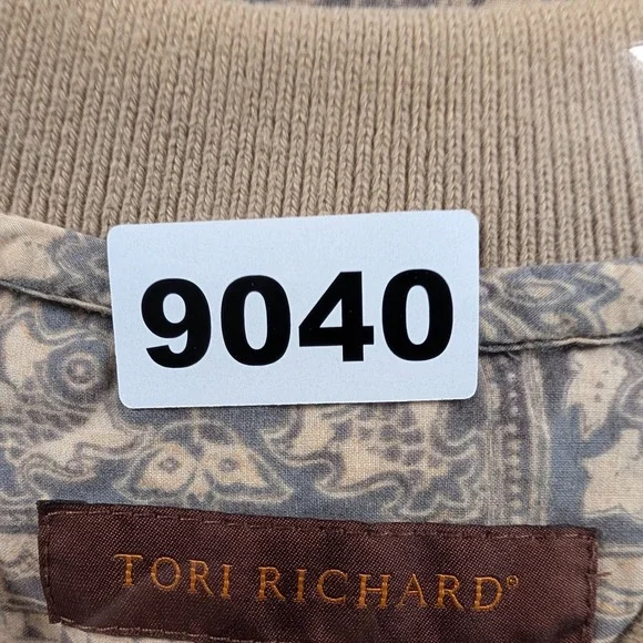 Tori Richard Polo Shirt Mens XL Hawaiian Geometric Tiki Resort Beach USA Made - Picture 7 of 7